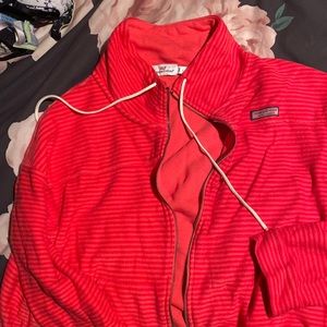 Striped Vineyard Vines Zip-up